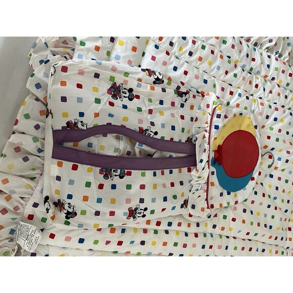 Disney Babies Mickey Mouse Balloons primary colors  Crib Sized Blanket Comforter - Picture 13 of 16